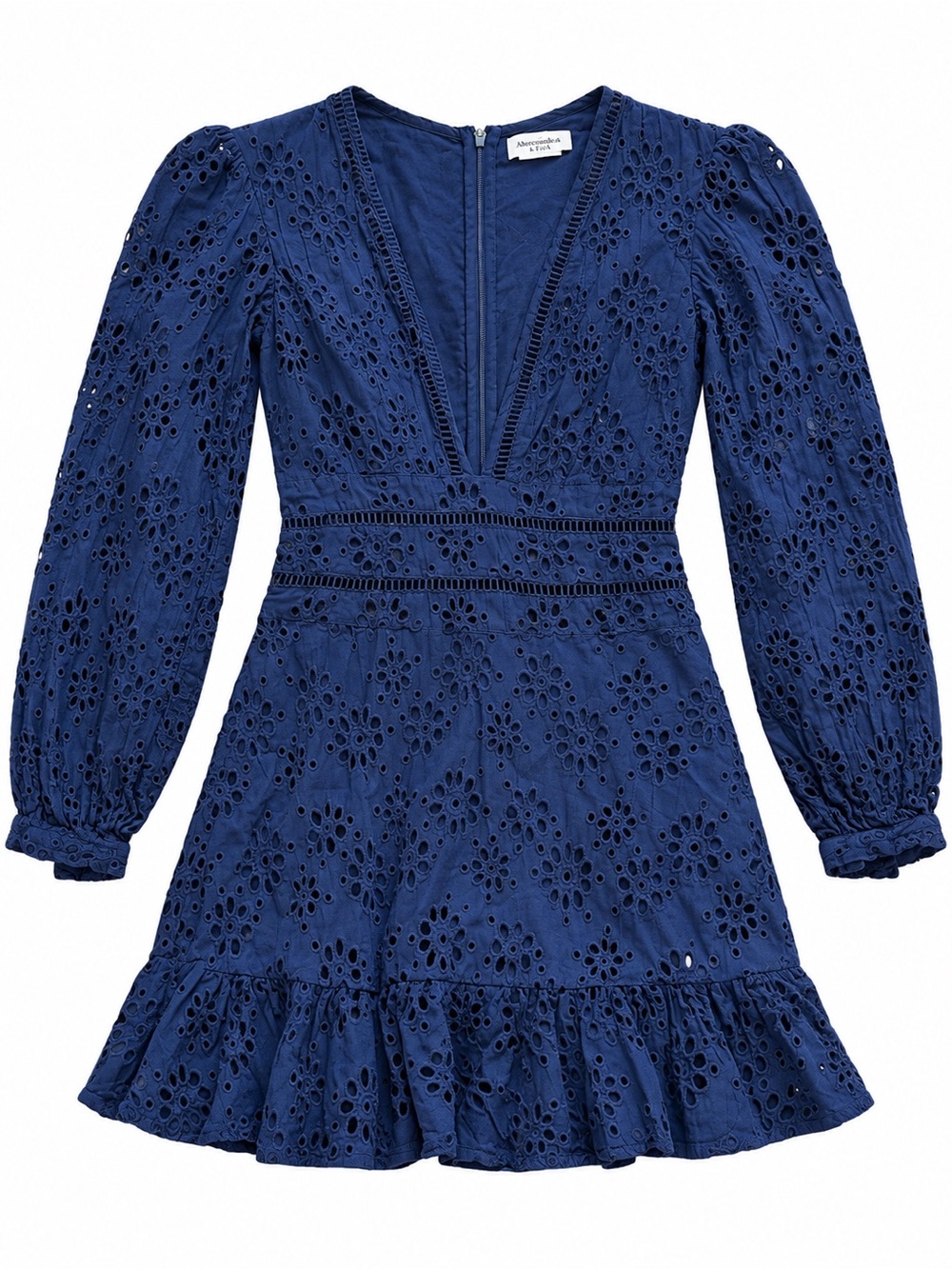 Lovers + friends cotton eyelet mini dress XS
